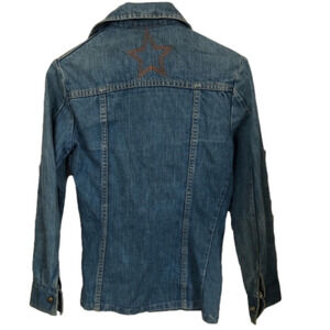 VINTAGE Denim Boho Coastal Cowgirl Festival Embroidered Bohemian  Jean Jacket…